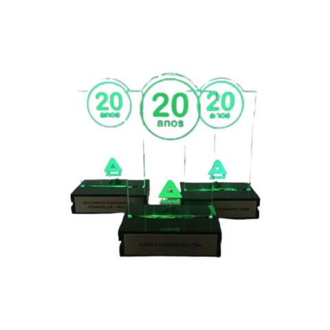 Troféu em LED da DCM PROMO