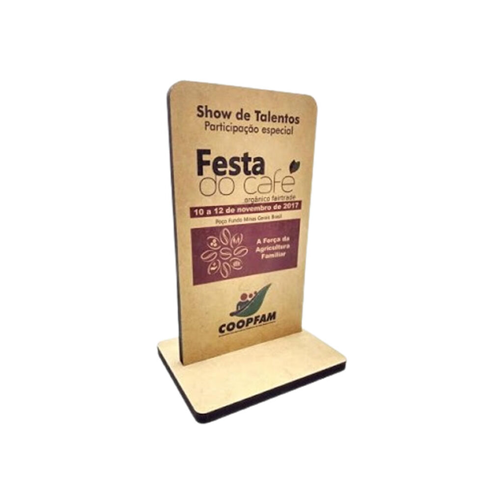 Troféu em MDF da DCM PROMO